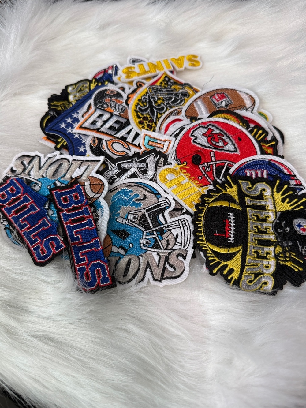 Team Patch Bottoms - Multi Color Iron on 30 patches